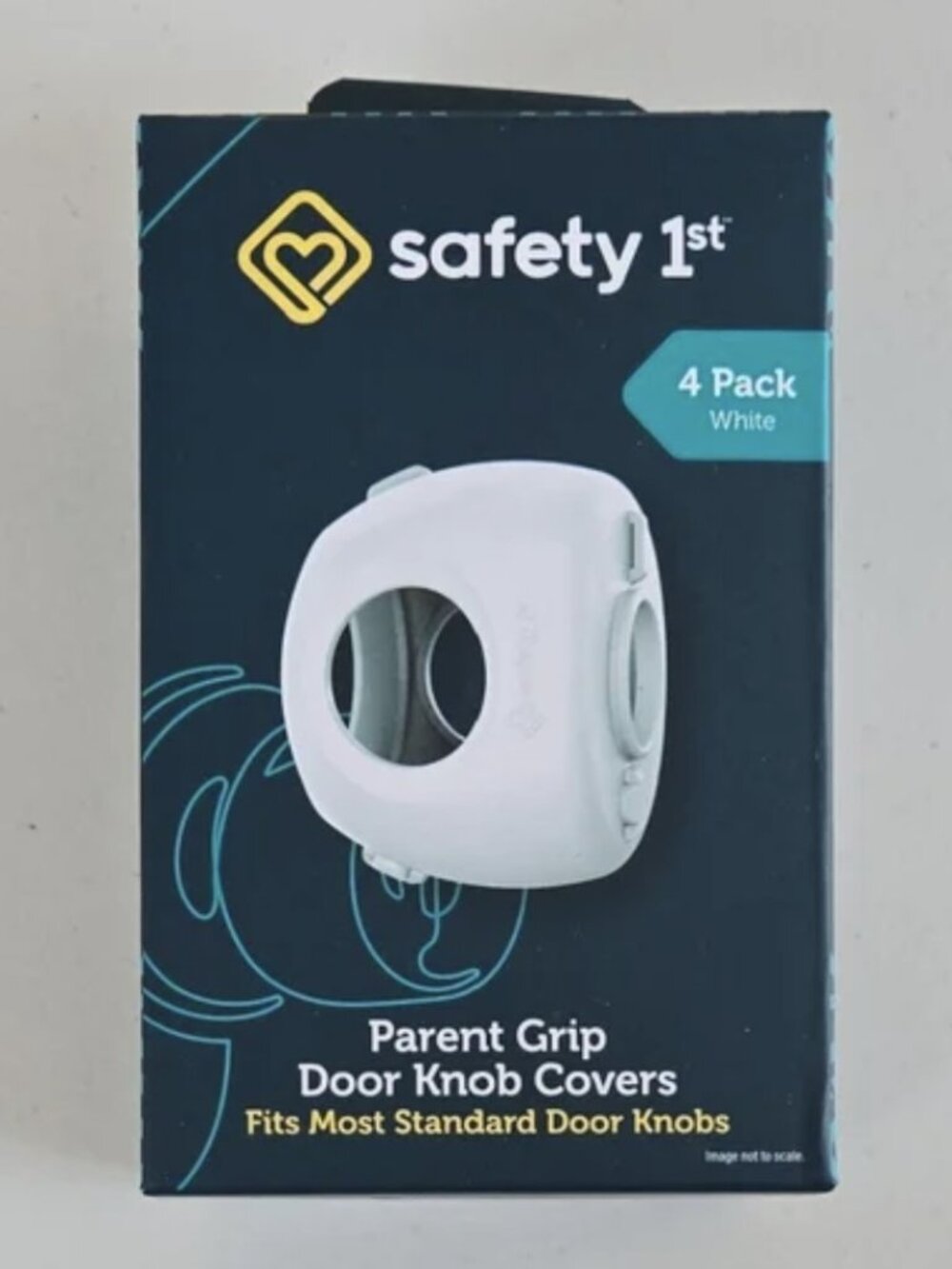 White Door Knob Covers - 3 Pack